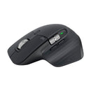 Mouse sem fio Logitech MX Master 3S com Sensor Darkfield para Uso em Qualquer Superfície, Design Ergonômico, Clique Silencioso, Conexão USB ou Bluetooth - Grafite