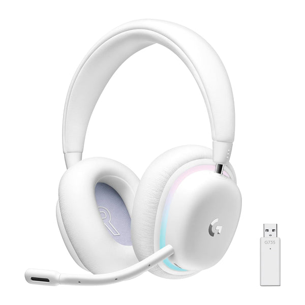 Headset Gamer Sem Fio Logitech G735 LIGHTSPEED Com RGB LIGHTSYNC, Microfone Destacável, Tecnologia BLUE VO!CE, Bateria Recarregável, Conexão Bluetooth, Compatível Com PC, Android, iOS