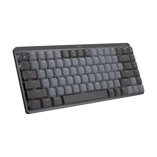 Teclado Mecânico sem fio Logitech MX Mechanical Mini com Teclas Retroiluminadas Tactile Quiet, Conexão USB ou Bluetooth Easy-Switch para até 3 dispositivos e Bateria Recarregável