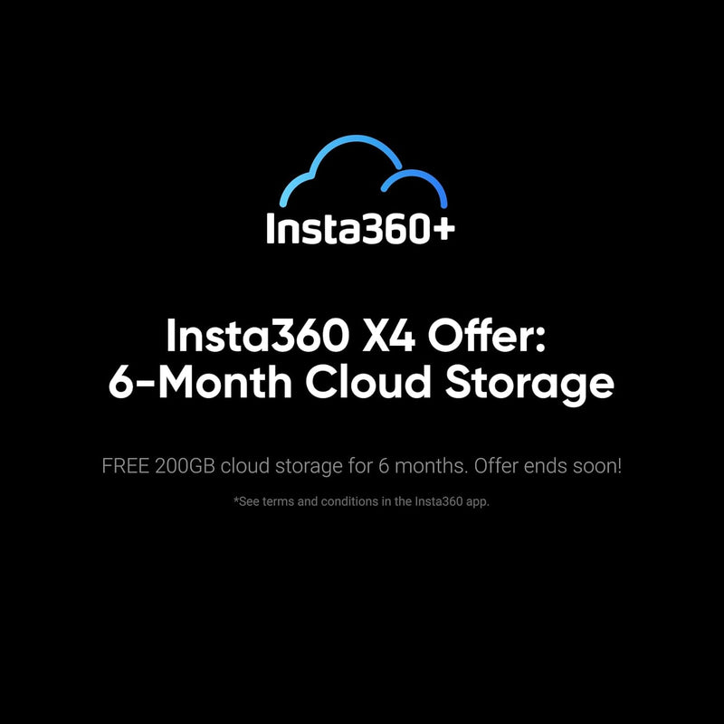 Insta360 X4, Câmera padrão, visão de 360°, à prova d'água, resolução 8K, vídeo de grande-angular 4K, bastão de selfie invisível, protetores de lente removíveis, bateria com autonomia de 135 minutos
