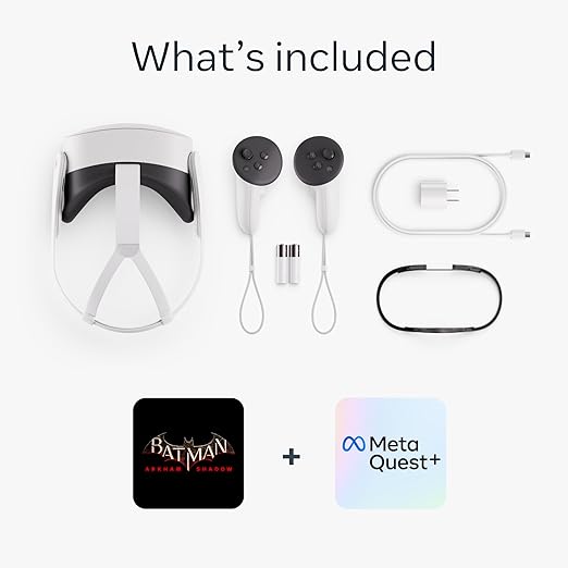 Meta Quest 3S 128GB | Get Batman: Arkham Shadow and a 3-Month Trial of Meta Quest+ Included | All-in-One Headset