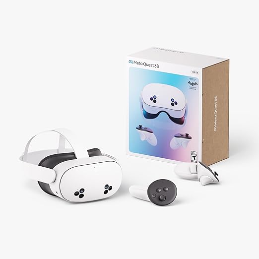 Meta Quest 3S 128GB | Get Batman: Arkham Shadow and a 3-Month Trial of Meta Quest+ Included | All-in-One Headset