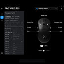 Mouse Gamer Sem Fio Logitech G PRO Wireless com Tecnologia LIGHTSPEED, RGB LIGHTSYNC, Design Ambidestro, 8 Botões Programáveis, Sensor HERO 25K e Bateria Recarregável - Compatível com POWERPLAY