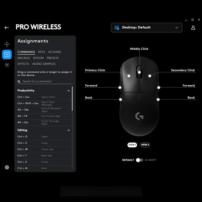 Mouse Gamer Sem Fio Logitech G PRO Wireless com Tecnologia LIGHTSPEED, RGB LIGHTSYNC, Design Ambidestro, 8 Botões Programáveis, Sensor HERO 25K e Bateria Recarregável - Compatível com POWERPLAY