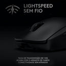 Mouse Gamer Sem Fio Logitech G PRO Wireless com Tecnologia LIGHTSPEED, RGB LIGHTSYNC, Design Ambidestro, 8 Botões Programáveis, Sensor HERO 25K e Bateria Recarregável - Compatível com POWERPLAY