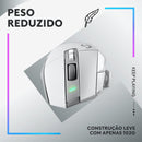 Mouse Gamer Sem Fio Logitech G502 X LIGHTSPEED com Switch LIGHTFORCE, 13 Botões Programáveis, Sensor HERO 25K, Compatível com PC/ macOS/ Windows - Branco