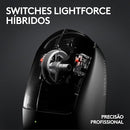 Mouse Gamer Sem Fio Logitech G PRO X SUPERLIGHT 2 com Tecnologia LIGHTSPEED, Ultraleve, Switch LIGHTFORCE, Sensor HERO 2 com 32K DPI, 5 botões programáveis e Bateria Recarregável