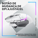 Mouse Gamer Sem Fio Logitech G502 X PLUS LIGHTSPEED com RGB LIGHTSYNC, Switches LIGHTFORCE, Sensor HERO 25K, 13 Botões Programáveis, Compatível com PC/ macOS/ Windows - Branco