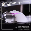 Mouse Gamer Sem Fio Logitech G502 X PLUS LIGHTSPEED com RGB LIGHTSYNC, Switches LIGHTFORCE, Sensor HERO 25K, 13 Botões Programáveis, Compatível com PC/ macOS/ Windows - Branco