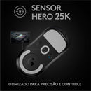 Mouse Gamer Sem Fio Logitech G PRO X SUPERLIGHT com Tecnologia LIGHTSPEED, Ultraleve 63g, 5 Botões Programáveis, Sensor HERO 25K e Bateria Recarregável - Compatível com POWERPLAY - Preto