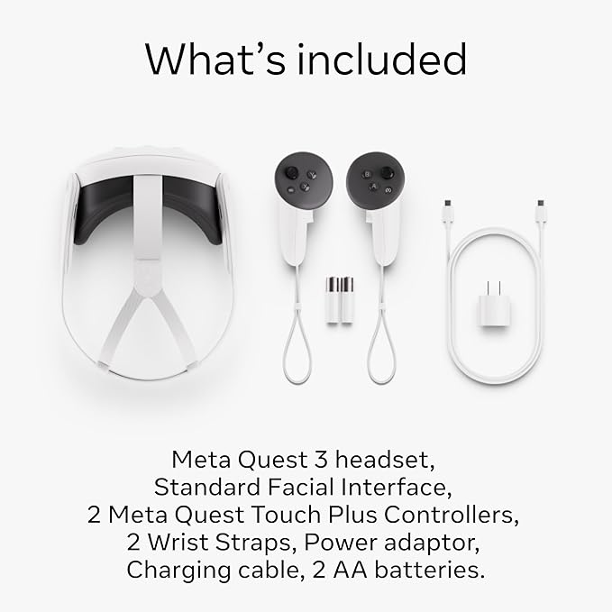 Meta Oculus Quest 3 óculos VR cor branco