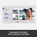 Logitech Para Creators StreamCam Webcam para streaming e criação de conteúdo, Full HD 1080p 60 fps, lente de vidro premium, foco automático inteligente, para PC/Mac - Branco