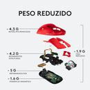 Mouse Gamer Sem Fio Logitech G PRO X SUPERLIGHT com Tecnologia LIGHTSPEED, Ultraleve 63g, 5 Botões Programáveis, Sensor HERO 25K e Bateria Recarregável - Compatível com POWERPLAY - Vermelho