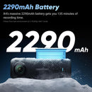 Insta360 X4, Câmera padrão, visão de 360°, à prova d'água, resolução 8K, vídeo de grande-angular 4K, bastão de selfie invisível, protetores de lente removíveis, bateria com autonomia de 135 minutos