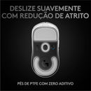 Mouse Gamer Sem Fio Logitech G PRO X SUPERLIGHT com Tecnologia LIGHTSPEED, Ultraleve 63g, 5 Botões Programáveis, Sensor HERO 25K e Bateria Recarregável - Compatível com POWERPLAY - Branco