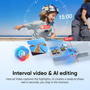 Insta360 GO 3S - Pacote padrão - Câmera de vlogging preta portátil minúscula de 128 GB 4K, POV sem usar as mãos, monte em qualquer lugar, estabilização, bateria que dura 140 minutos, impermeável até 10 m, POV de pets