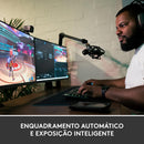 Webcam Full HD Logitech For Creators StreamCam Plus para Streaming e Criação de Conteúdo com Microfone Embutido, 1080p 60fps, Autofoco Inteligente, Conexão USB-C e Tripé Incluso