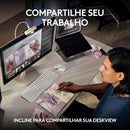 Webcam Ultra HD 4K Logitech MX Brio Com Microfones com Redução de Ruído, Qualidade de Imagem Aprimorada por IA, Protetor de Privacidade e Conexão USB-C - Grafite